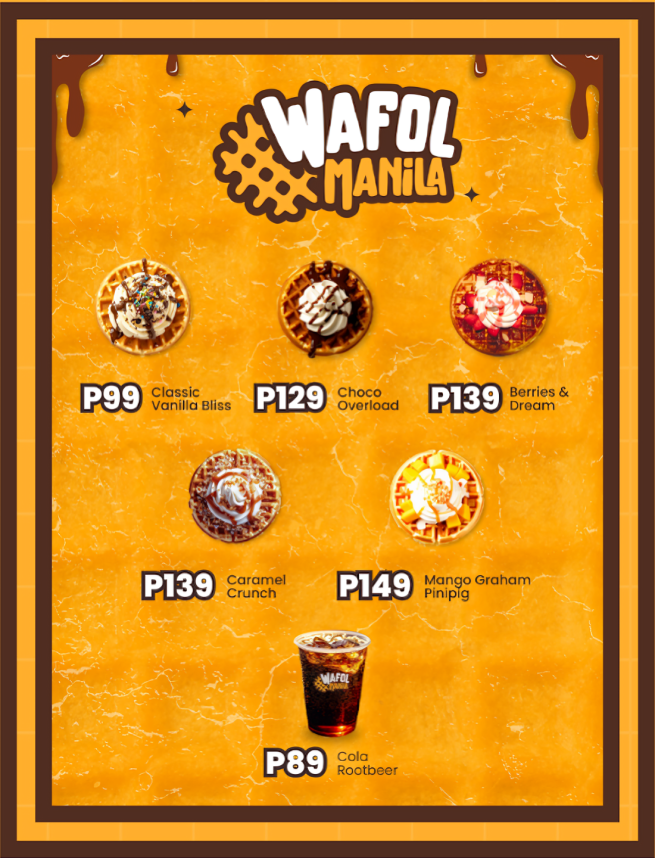 Wafol Manila Menu